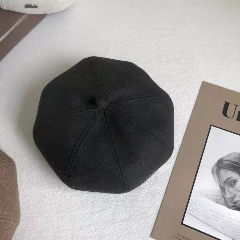 Solid Color Beret Hat - SuzRevera