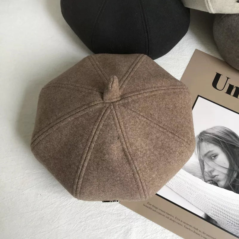 Solid Color Beret Hat - SuzRevera