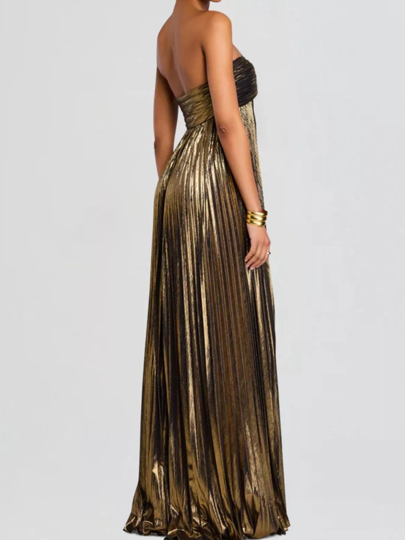 Split Sweetheart Neck Tube Maxi Dress - SuzRevera