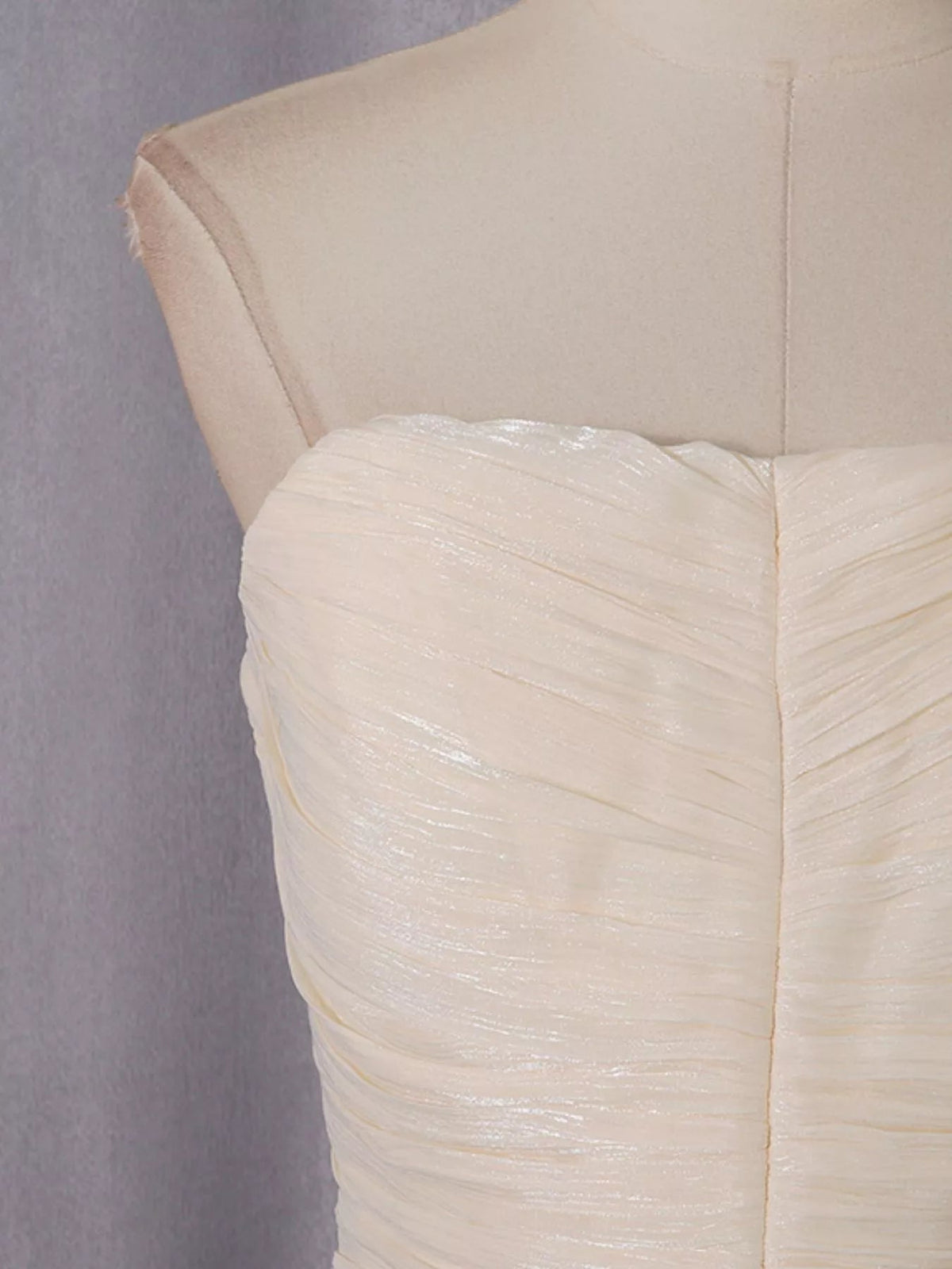 Strapless Ruffle Ruched Mini Dress - SuzRevera