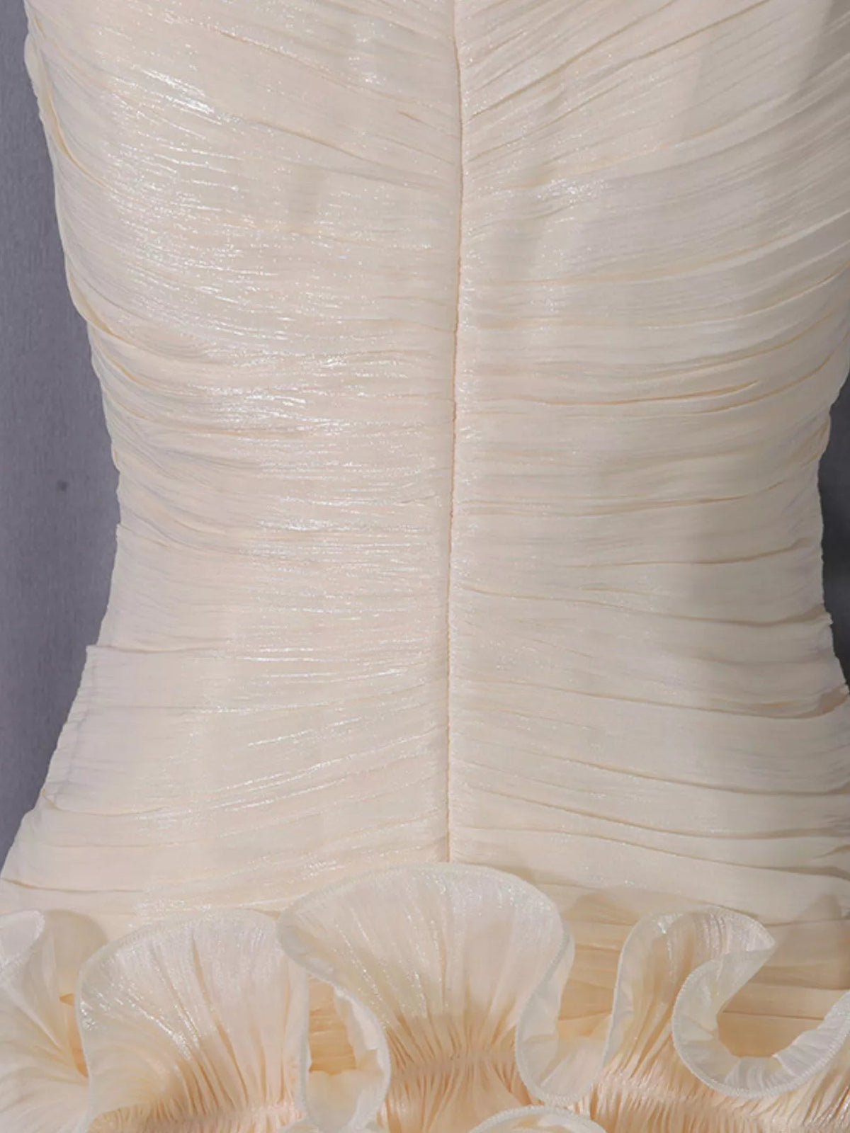 Strapless Ruffle Ruched Mini Dress - SuzRevera