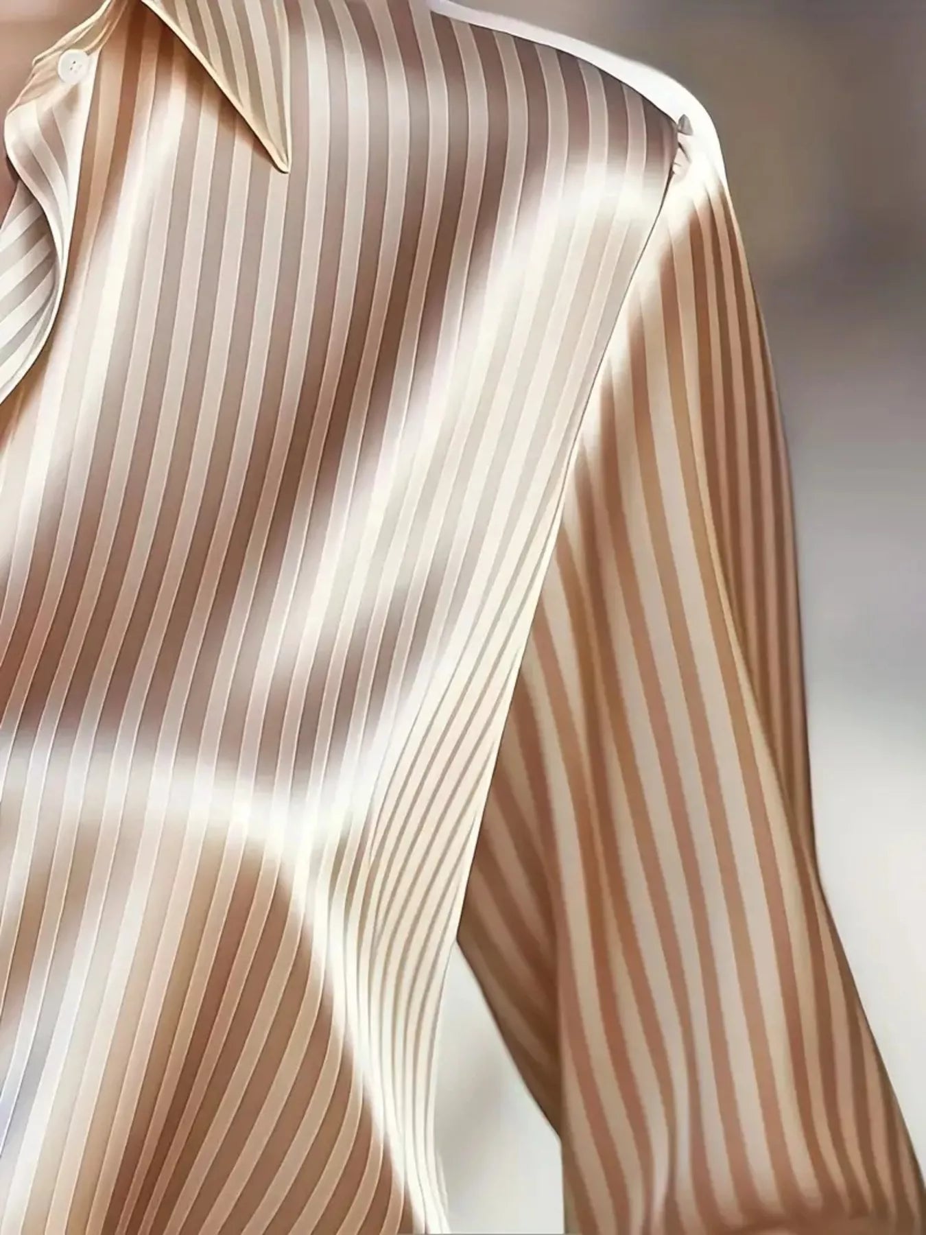 Striped Long Sleeve Shirt - SuzRevera