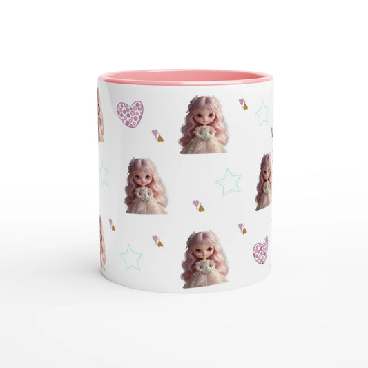 SuzRevera - Lia's Royal Lace Mug - Kawaii Chibi Doll Collection - SuzRevera
