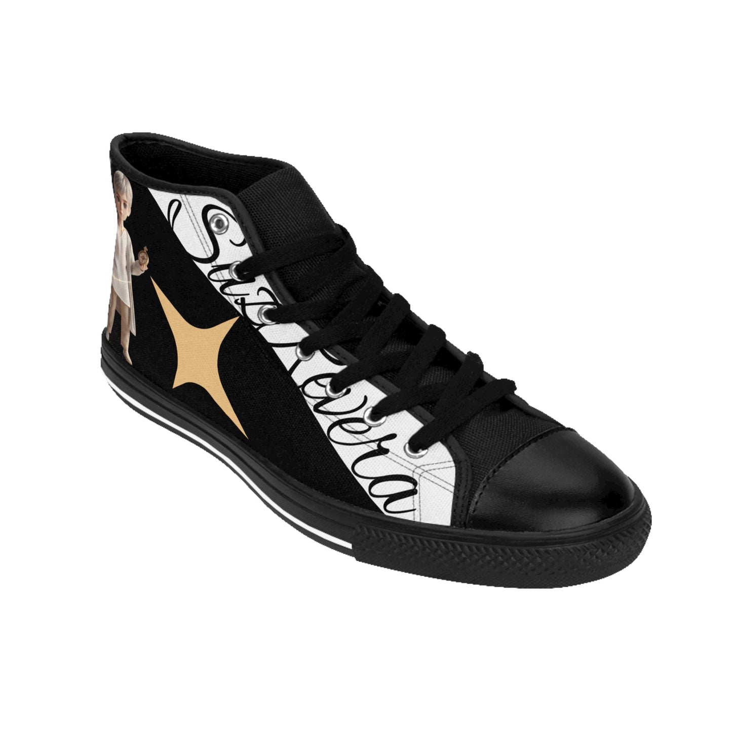 Theo Elegance in Attitude High Top Sneakers - SuzRevera