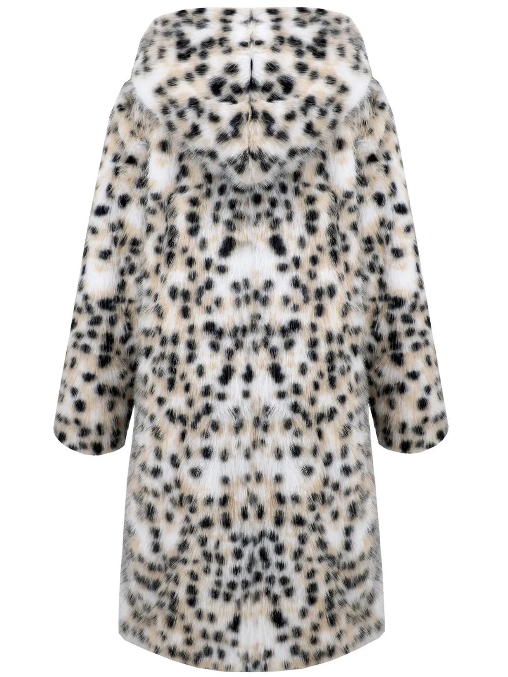 Thermal Leopard Faux Fur Hooded Outerwear - SuzRevera