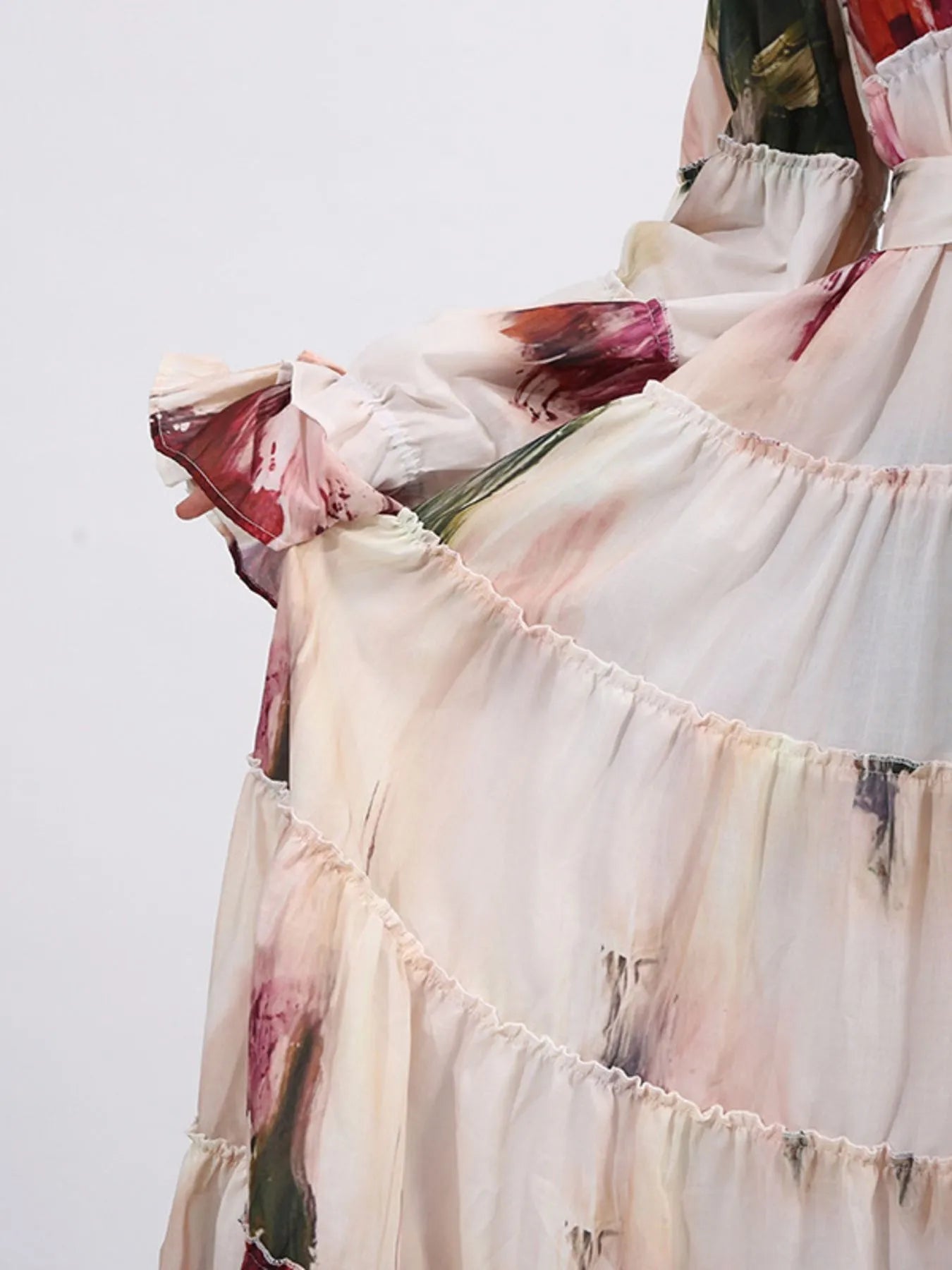 Tiered Tie Waist Maxi Dress - SuzRevera
