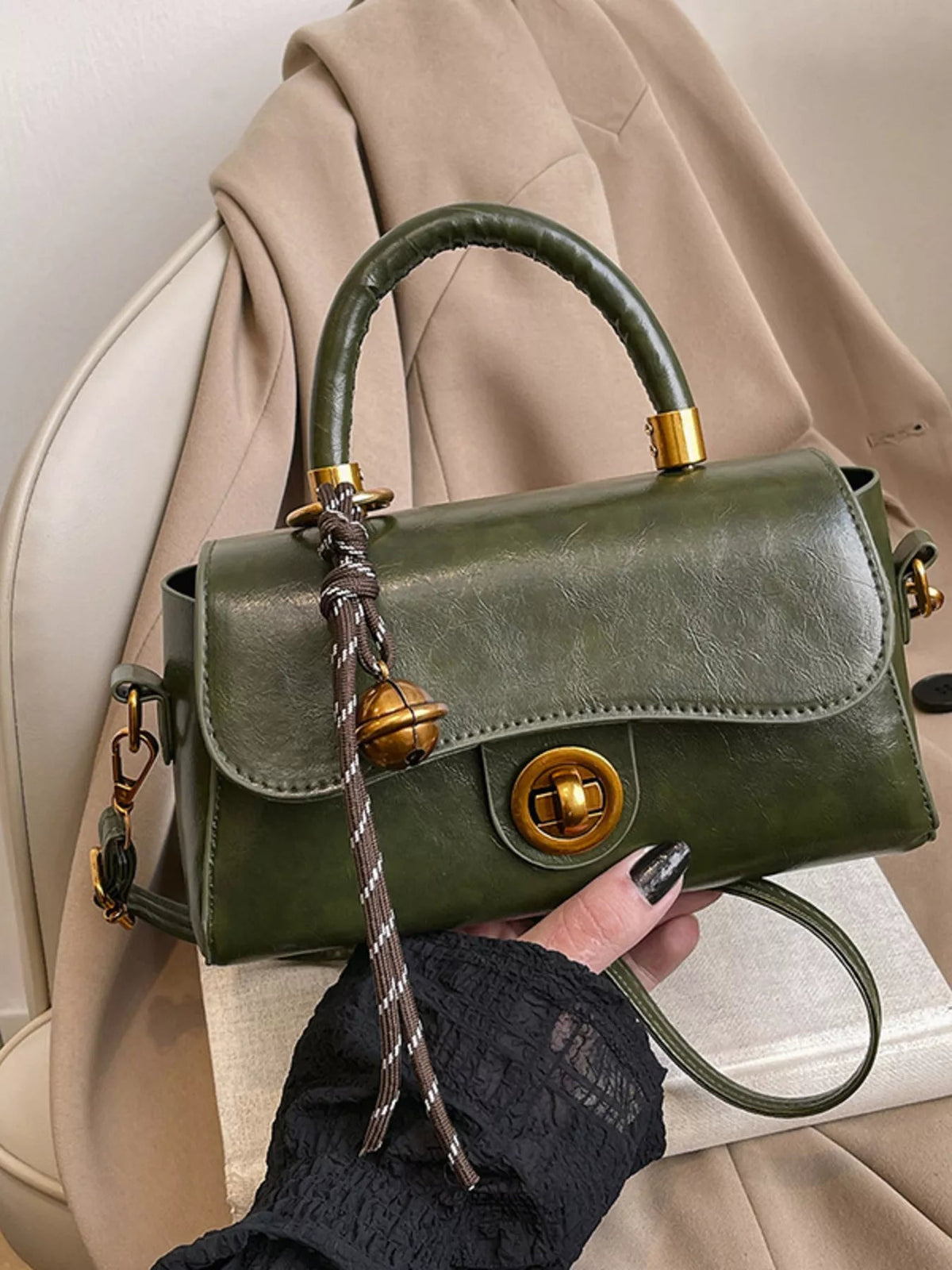 Top Handle Crossbody Bag - SuzRevera