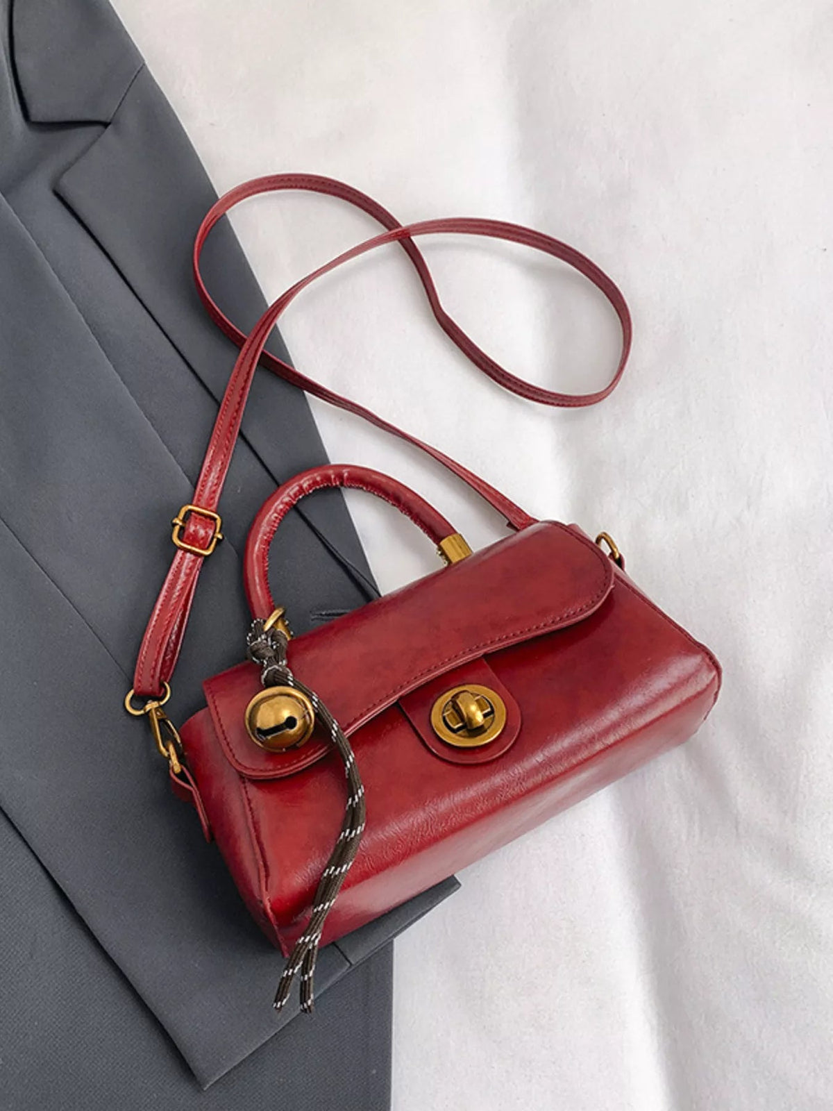 Top Handle Crossbody Bag - SuzRevera
