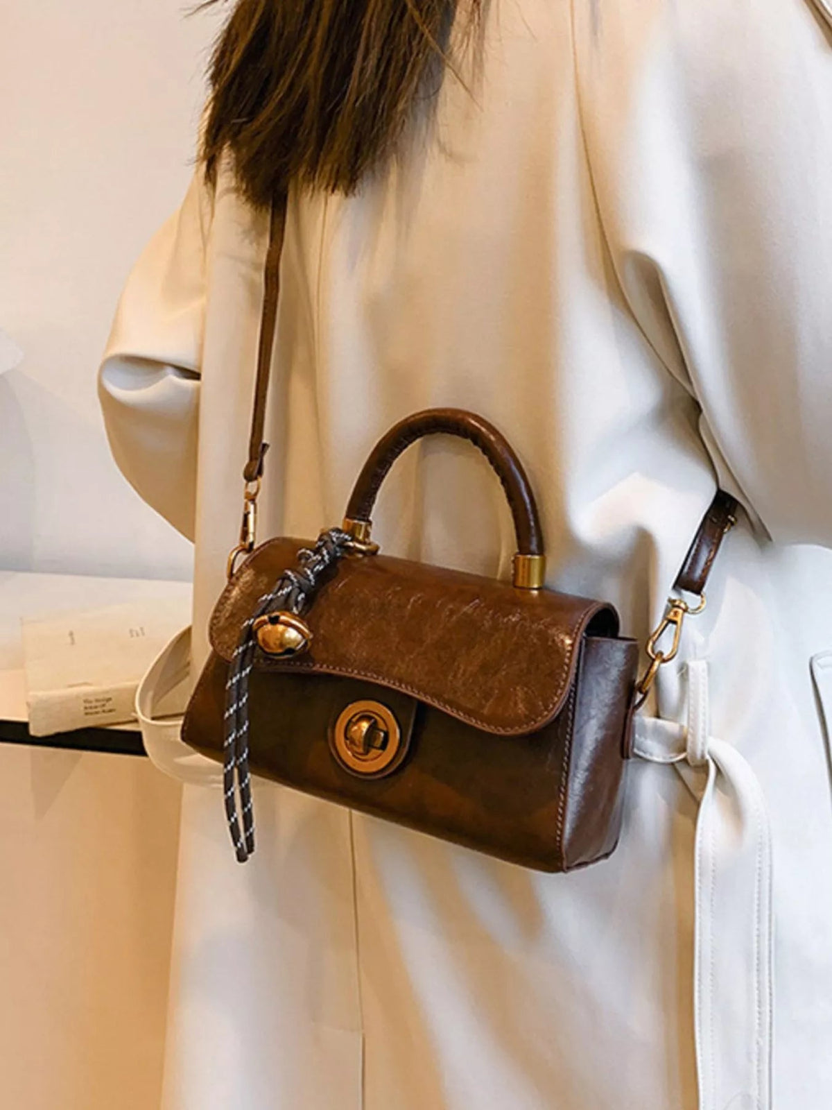 Top Handle Crossbody Bag - SuzRevera