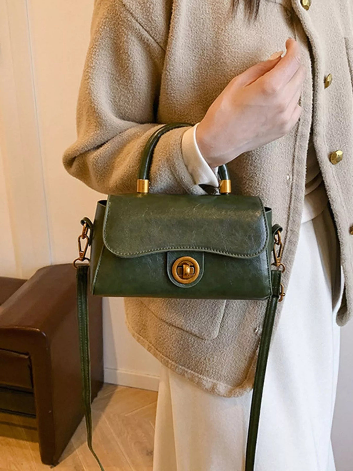 Top Handle Crossbody Bag - SuzRevera