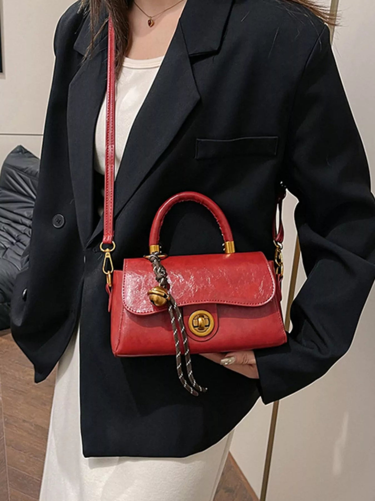 Top Handle Crossbody Bag - SuzRevera
