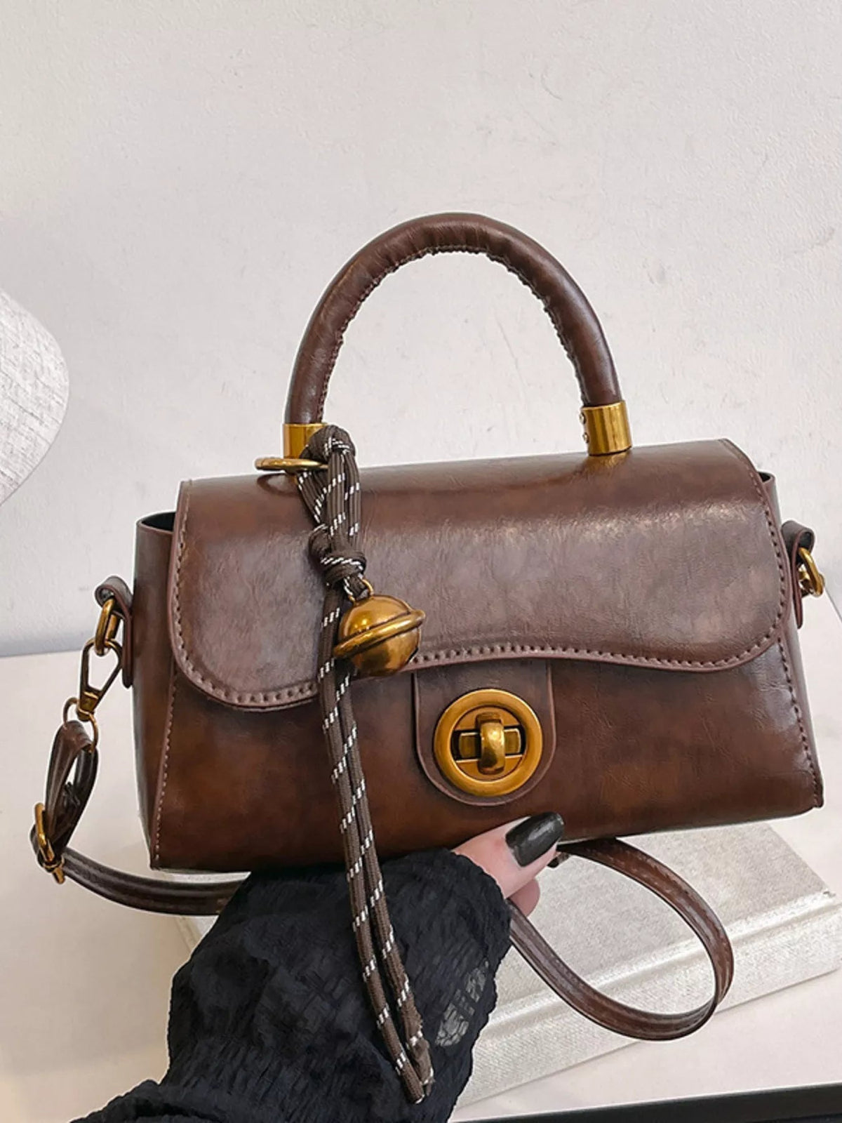 Top Handle Crossbody Bag - SuzRevera