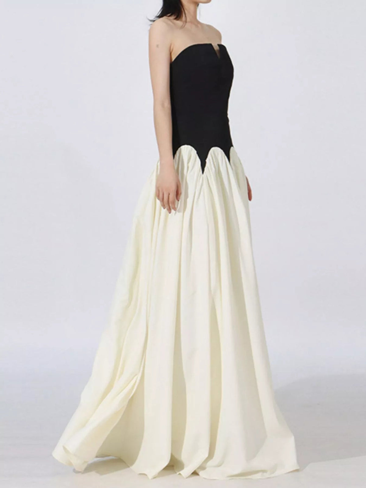 Two Tone Tube Maxi Dress - SuzRevera