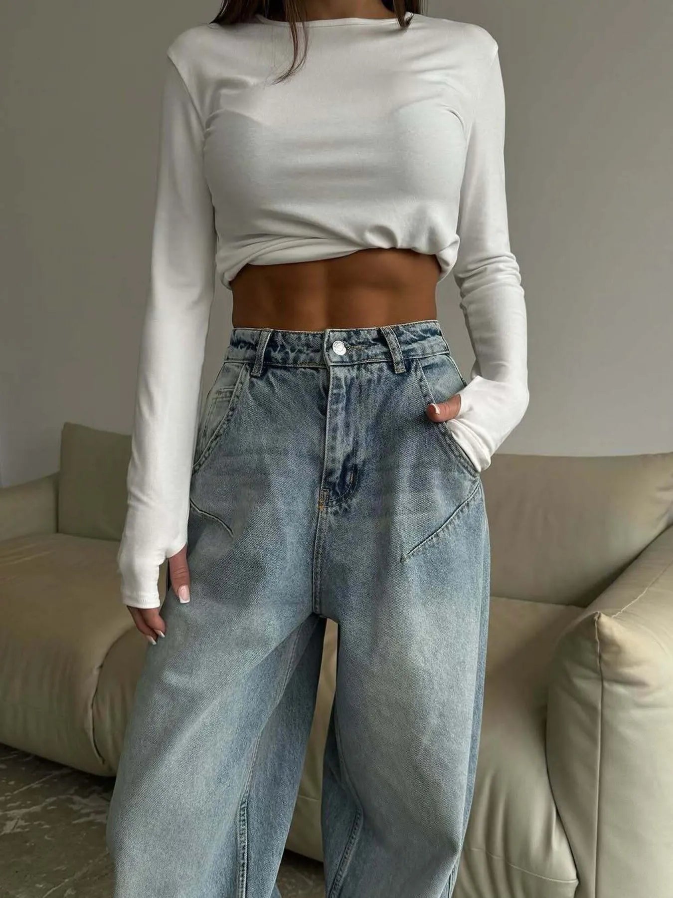 Wide Leg Jeans - SuzRevera