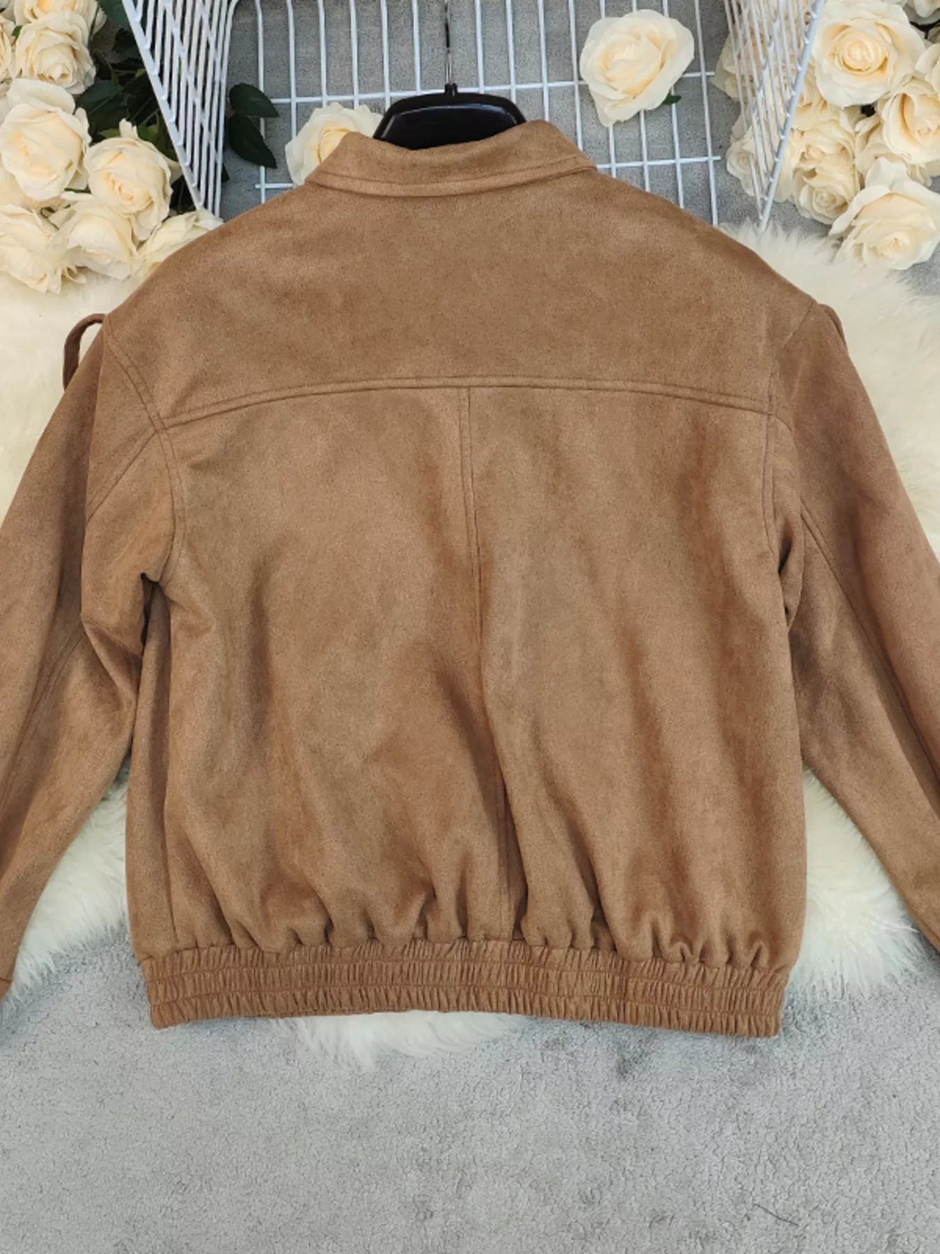 Zip Up Oversized Jacket - SuzRevera