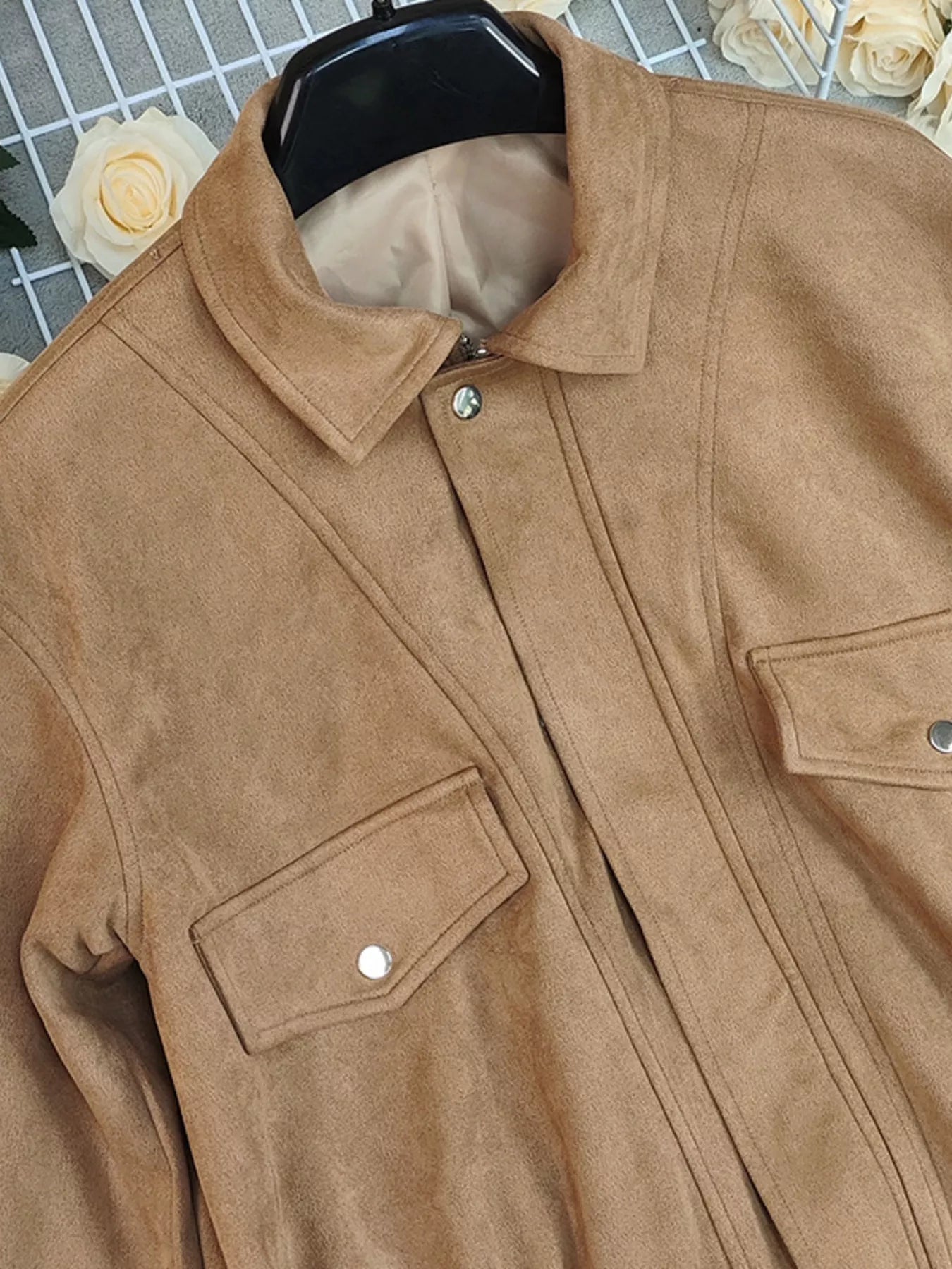 Zip Up Oversized Jacket - SuzRevera